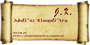 Juhász Kleopátra névjegykártya